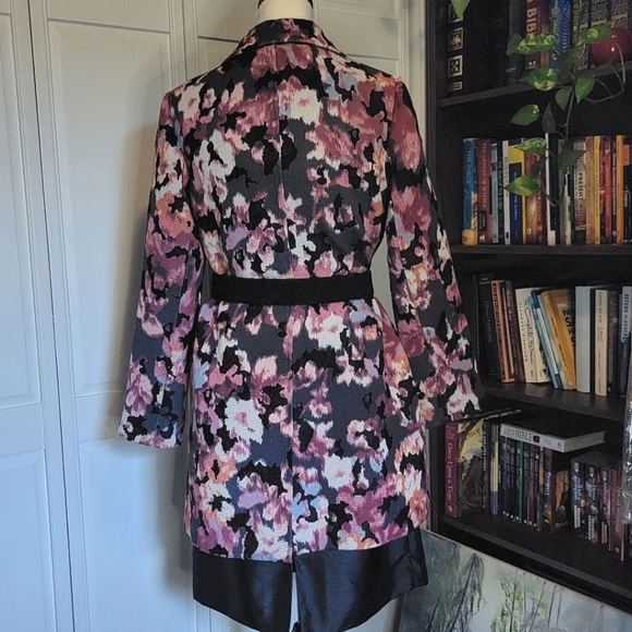 Chico's Spring Summer Floral Topper Blazer Coat Size US 4 / 6 (Small) - Picture 5 of 11